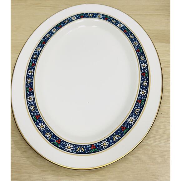 Vintage Pickard Grandeurby China Co Large Platter 12”x 9” Great Condition - Picture 2 of 6